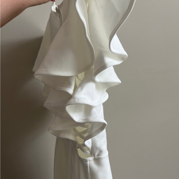 White Ruffle Dress - Picture 5 of 5